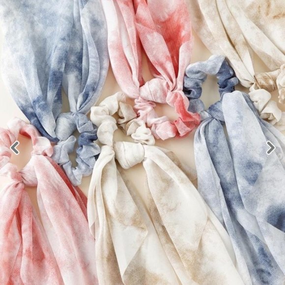 www.citrusandjune.com Accessories - Juliana Tie Dye Hair Scarf Scrunchies